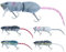5pcs Rattenfischerei Künste künstliche 2.36 Mausköder 3D lebensee Fischereiköder mit Höhenhaken mit mehrfach Gelenkfischerei Ködern Ratte Lure Lure Köder Weird Fischereiköder für Süßwasser Salzwasser