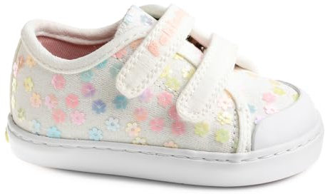 Pablosky Lona 980600, Zapatillas Bebé-Niñas, Blanco, 20 EU Ancho
