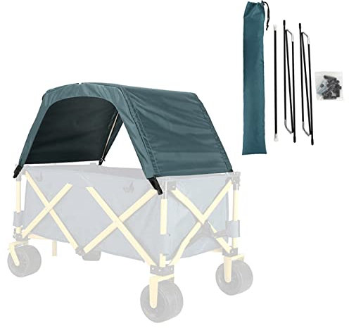 Toldo plegable para exteriores con toldo extraíble para compras y camping (verde, pequeño)