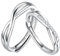 ANAZOZ Ringe Mit Gravur für Paare, Partnerringe Mit Gravur I Love You Ring Unendlichkeit Silber 925 mit Zirkonia