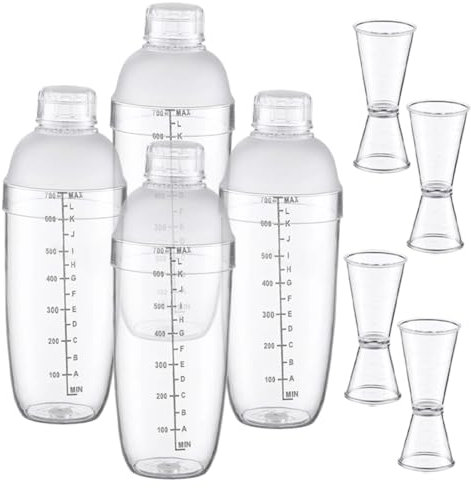 Alipis 1 Jeu Agitateur à Cocktail Pompe Tasse à Shaker Simple Mélange Cocktail Shakers Air Shaker à Cocktail Shaker à Martini Bouteille D'eau Boire Trousse Transparent