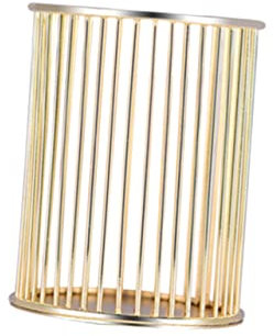 Veemoon Porte-stylo Métal Perforé Doré Bureau Organisateur Stylo Pot Crayon Élégant Pratique Pour Maison Et Bureau