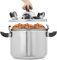 WUCIOA Olla a Presión de Acero Inoxidable de 40 L, Olla Comercial con Doble Válvula, Cocción Rápida de Alta Presión de 60 kPa, Compatible con Múltiples Hornillas, para Hogares, Restaurantes