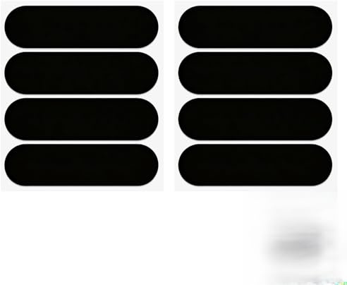 Kit 8 Pegatinas Retro Reflectantes Casco Moto, Pegatinas Negras Reflectantes, Tiras Adhesivas Universales, Alta Visibilidad Nocturna Impermeables, Compatibles con Cascos Bicicletas Scooters, 80x30 mm