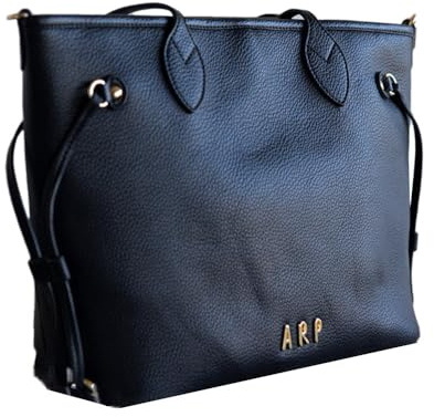 Agatha Ruiz de la Prada – Wendbare blaue Shopper-Tasche aus veganem Leder mit bedruckter Nylon-Innenseite