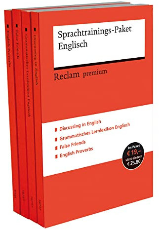 Sprachtrainings-Paket Englisch. 4 Bände eingeschweißt: Basiswissen auffrischen; Grammatik vertiefen – 30093 (Reclams Universal-Bibliothek)