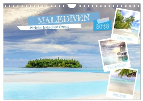 Malediven, Perle im Indischen Ozean (Wandkalender 2026 DIN A4 quer), CALVENDO Monatskalender