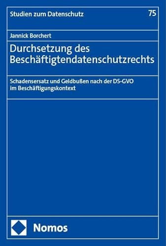 Durchsetzung des Beschäftigtendatenschutzrechts: Schadensersatz und Geldbußen nach der DS-GVO im Beschäftigungskontext (Frankfurter Studien zum Datenschutz)