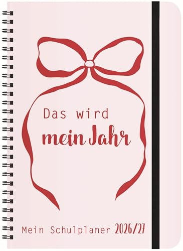 Schülerkalender Mein Jahr 2026/2027: mit 12-monat.-Kalendarium von August 2026 bis Juli 2027. Pro Woche 2 Seiten mit viel Platz für Notizen. Format 14,8 x 21 cm
