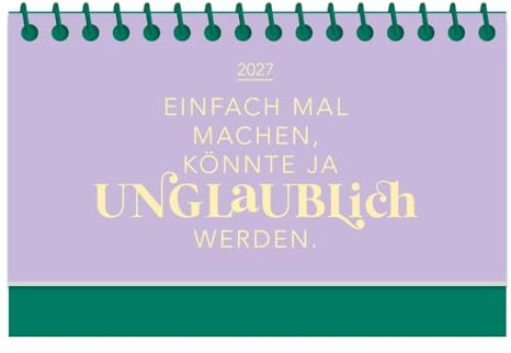 Mini-Kalender Colour Up 2027 Einfach mal machen: Mini-Kalender