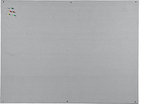 Bi-Office Notice Board, Grey Felt, Unframed, 90 x 60 cm