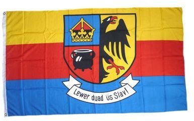 Flagge Fahne Nordfriesland Schrift 90 x 150 cm FLAGGENMAE®