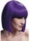 Smiffys Collezione Fever Parrucca Lola, viola, Taglio a caschetto corto con frangetta, 30cm / 12in