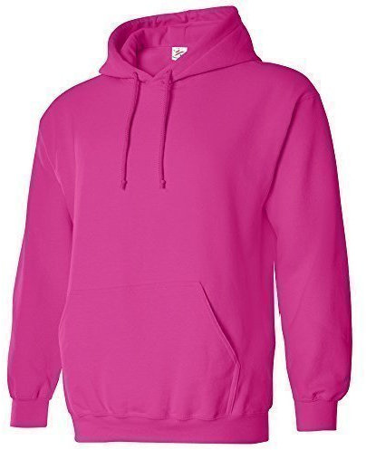 X-Large HOT Pink Classic Plain Pullover Hoodie Unsex and These are Ideal for Mens and Ladies Hooded Sweatshirt