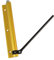 Amig - Pernio Muelle de Aluminio con Brazo de Acero Inoxidable Mod. 200-190 x 180 mm - Regular la Potencia de Cierre de Puertas Ligeras - Máximo 40 kg - Acabado Oro