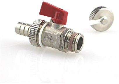 Ablasshahn KFE Hahn 1/2 mit Schlauchtuelle und Blindkappe