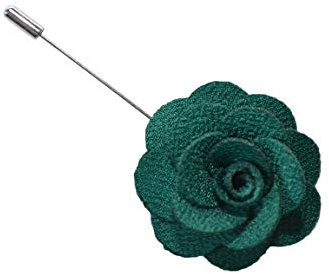 Handgefertigte Anstecknadel mit Blume / Rose, Boutonniere für das Knopfloch, Corsage, Anzug, Smoking oder Jacke Gr. onesize, marineblau