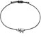 Selfmade Jewelry Armband Damen Silber Elefant Handmade Größenverstellbar Makramee Armbändchen Inkl. Geschenk-Verpackung (Silber - Schwarz)