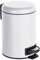 WENKO Poubelle cosmétique à pédale Leman blanc 3 l, set de 2 Blanc