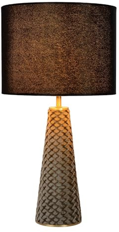 LUCIDE EXTRAVAGANZA VELVET - Tischlampe - Ø 25 cm - 1xE27 - Schwarz