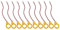 BUIDI 10-teiliges Notebook BIOS CMOS-Akku-Laptop CR2032 2P-Motherboard-Kabel 230MAH CMOS-Motherboard A.