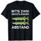 Bitte 2 Hechtlängen Abstand Lustiges Hecht Angler Geschenk T-Shirt