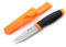 Ganzo G806-OR Cuchillo de hoja fija 8CR14 Hoja de acero inoxidable Mango ergonómico antideslizante Camping Caza Pesca Cuchillo EDC al aire libre con vaina (Naranja)