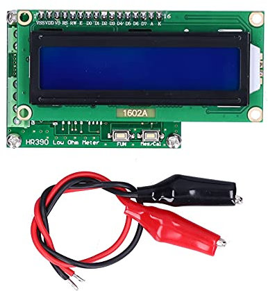 Ohmmeter mit niedrigem Widerstand, Milliohmmeter Genauer Kapazitätstester HR390 mit Krokodilklemme