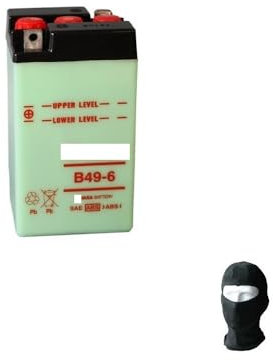 COMPATIBILE CON P IAGGIO Vespa GS (VSB1T) 160 1962 A 1964 BATTERIA UASA GIÀ PRONTA ALL'USO B49-6 6V/8AH BATTERIE PER AVVIAMENTO MOTORE SPECIFICA MOTO SCOOTER COMPLETA