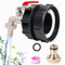 IBC Tank Zubehör-IBC Container ZUBEHÖR Messing Wasserhahn IBC Tank Adapter IBC Valve for 2.44 Zoll(62mm) Feine Schnur Wassertank 1000L IBC Adapter Gartenschlauch Wassertank Schlauchanschluss