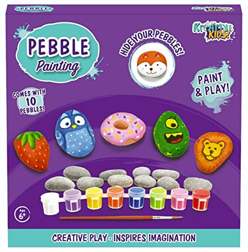 Celino® Children Kids Pebbles Painting Set Art & Craft Paint Your Own Pebbles Kit Gift