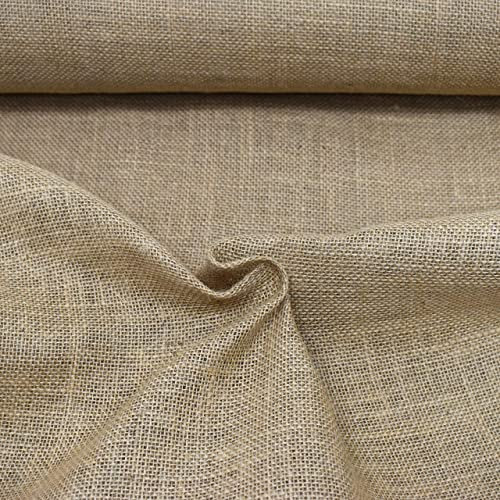 MAGAM-Stoffe Luca 1m Jute Stoff aus 100% Jute Rupfen Natur Sack-Leinen Dekostoff Meterware (Klassik)