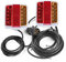 AGRISHOP LED Anhänger Rückleuchten Magneten 5Funktion E Prüfzeichen,12V Led Anhänger Beleuchtung verkabelt mit 7poligem Stecker - 7,5m Kabel Magnetische led rücklichter für Anhänger Van PKW Wohnwagen