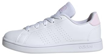 adidas Unisex Kinder Advantage Lifestyle Court Lace Shoes, Cloud White/Cloud White/Grey one, 37 1/3 EU