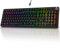 KOORUI Gaming Keyboards, 26 RGB Backlit Mechanical Keyboard Wired 104 Keys Full Size UK Layout with Red Switch Gamer Keyboards for Windows MacOS Linux