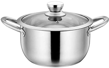 OQHAIR Stainless Steel Nonstick Covered Saucepot with Steamer Insert