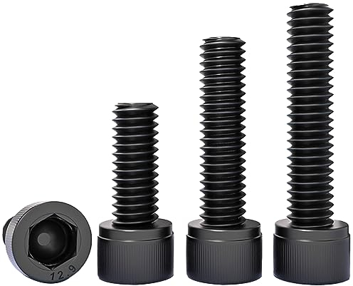Qrity 10 Pezzi Viti a Testa Esagonale M6*35, Viti a Testa Cilindrica, Bulloni a Brugola, Viti a Testa Esagonale in Acciaio al Carbonio