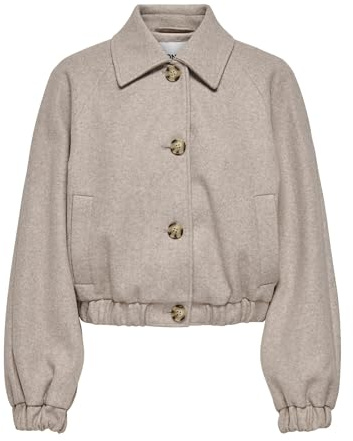 ONLY Damen Onlnancy Life Collar Jacket Cc Otw Kurzmantel