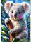 MAXBYE DIY Koala Diamond Painting für Erwachsen, Tier 5D Diamond Painting Bilder Set, Malen nach Zahlen Diamant Anfänger Cross Stickerei Malerei Kits Wand Dekor 30x40cm