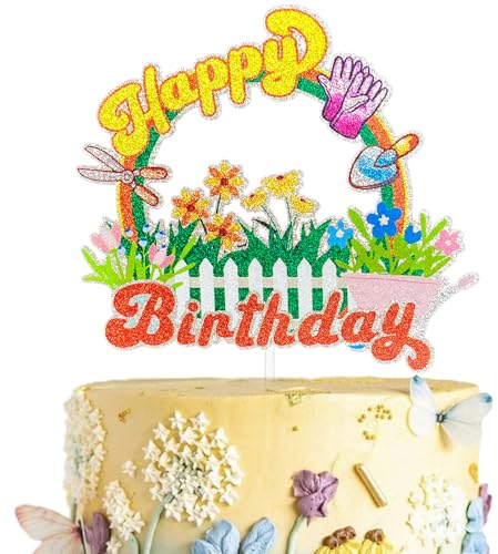 Festus Gardening Cake Topper, Gardener Party Supplies, Gardening Theme Birthday Party Decoration, Plant Lady Cake Topper, Plant Mom Birthday Favor, Garden Party Supplies