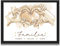 Milaboo® Familienposter personalisiert Herzhände I besonderes Geschenk zur Geburt, Taufe, Mama, Papa, Oma und Opa (beige)