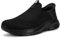 Baskets Mode Femme Chaussures de Course Homme Slip on Sneakers Respirante Fitness Sport Chaussures,2455noir,42 EU