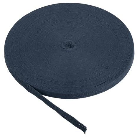 PATIKIL Baumwollband Baumwolle Gurtband 10mm x 45m, Schrägband Baumwoll Nahtband Köperband Saumband Einfassband Stoffband Webband zum Nähen für DIY Basteln Stricken Verpackungen, Blau Lila