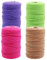 4 Stück Makramee Garn 3mmX100m, Baumwolle Makramee Set, Cotton Yarn Knüpfgarn Zubehör, Wolle zum Stricken, Makramee Set Anfänger, Baumwoll Bastelschnur für Basteln Stricken Boho Deko DIY Handwerk