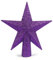 YYCRAFT Weihnachtsbaumspitze mit Glitzerstern, 10,2 cm, Violett