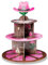 Haooryx Cupcake-Ständer mit 3 Etagen, Motiv: Wilder Westen, Holzhaus, Scheunentür, Cupcake-Turm, Papp-Desserthalter für Western-Cowgirl-Thema, Mädchen, Geburtstagsparty, Babyparty, Tischzubehör