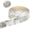 ACESOME - Bordes de papel tapiz autoadhesivos, 10 m x 8 x 8 mm, borde de rodapiés, bordes de papel pintado, borde de línea 3D anticolisión para borde de línea de esquina (gris mármol)