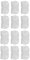 Daaxing Lot de 12 chiffons de rechange en microfibre pour balai vapeur Polti PAEU0282 pour balai à franges POWERFRESH, lavables et réutilisables