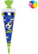 alles-meine.de GmbH Bastelset - Schultüte Farbe & Größe wählbar 70/85 / 100 cm - Fussball - inkl. Name - Farbe frei wählbar - Bastelschultüte - Zuckertüte zum selber Bastel..