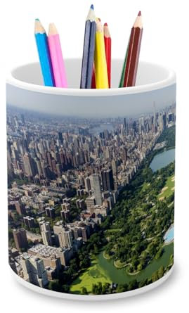Pot à Crayon en Céramique - New York Manhattan Central Park Ville USA - 325 ml